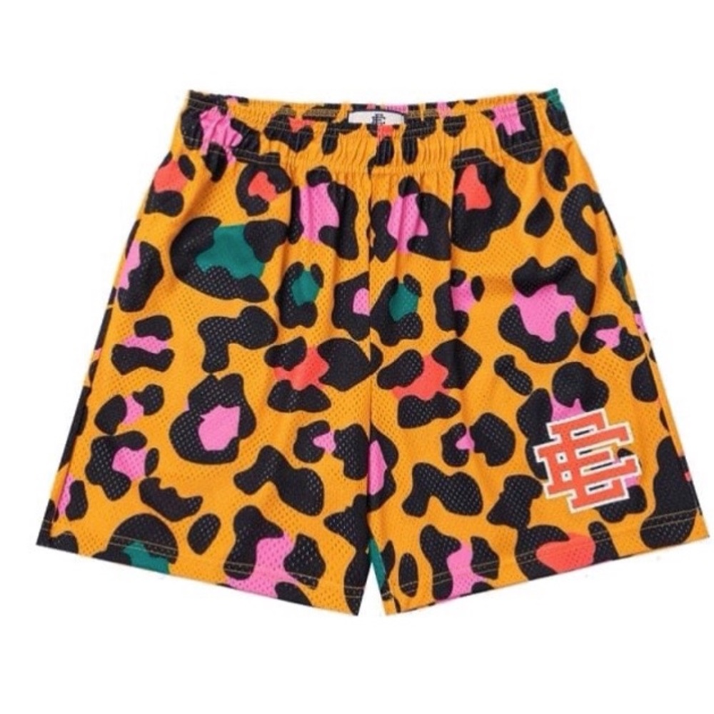 Eric Emanuel EE Basic Short - Orange Cheetah Size - Large